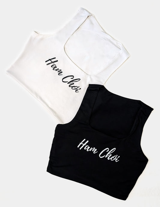 Ham Choi Sleeveless Crop Top