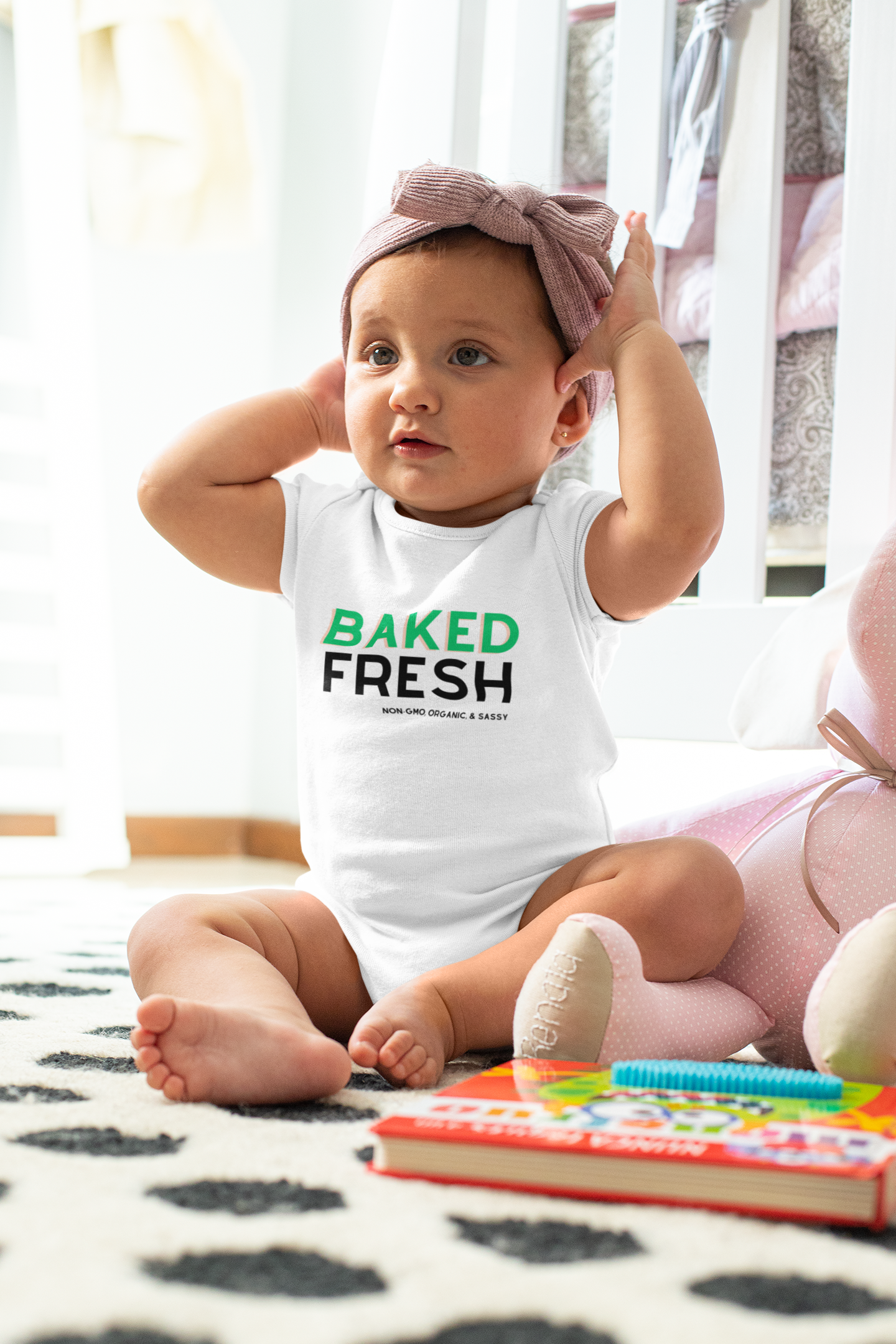 Baked Fresh, non-gmo, organic, & sassy - Baby Onesie